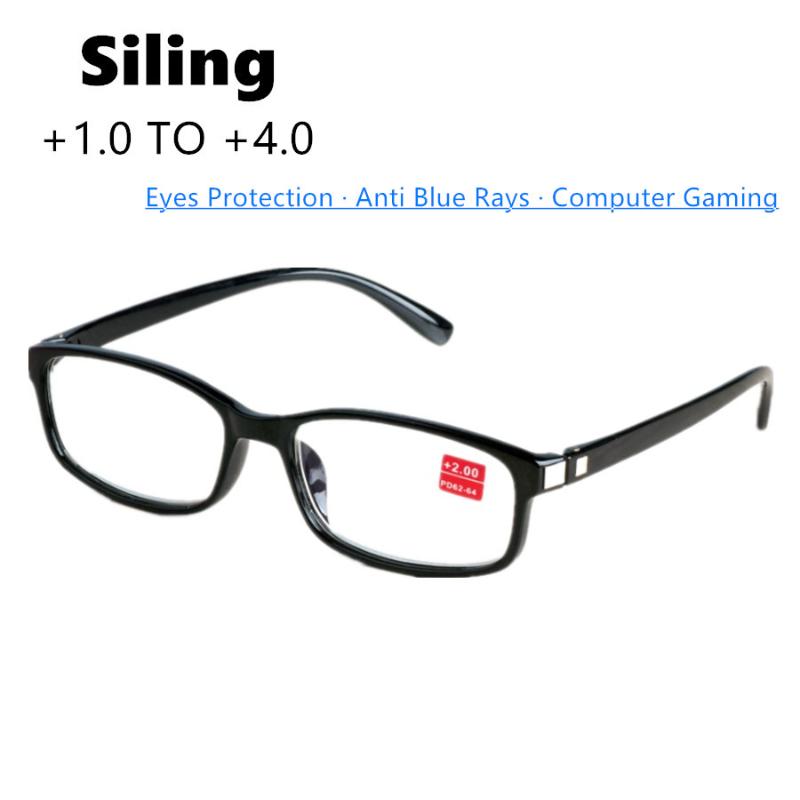 

Men Women Anti Blue Rays Reading Glasse Elderly Anti-UV Readers Glasses Square Hyperopia Eyeglasses Magnifier Eyewear