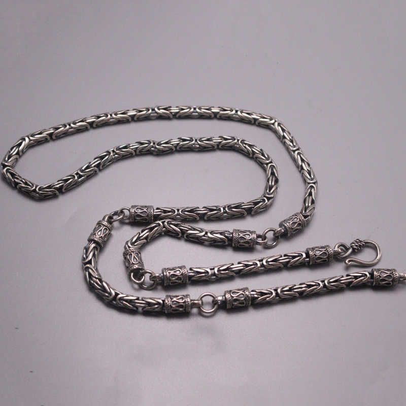 S925 Sterling Silver Necklace Women Men Luck Byzantine Chain Necklace 5mmW 25.6inch 62-63g
S925 Sterling Silver Necklace Women Men Luck Byzantine Chain Necklace 5mmW 25.6inch 62-63g