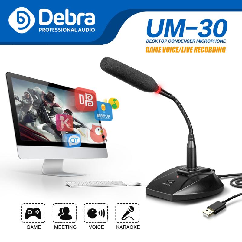Debra UM-30 condenser microphone, with monitoring interface, compatible with a variety of devices, used for gamelive ,recording
Debra UM-30 condenser microphone, with monitoring interface, compatible with a variety of devices, used for gamelive ,recording
