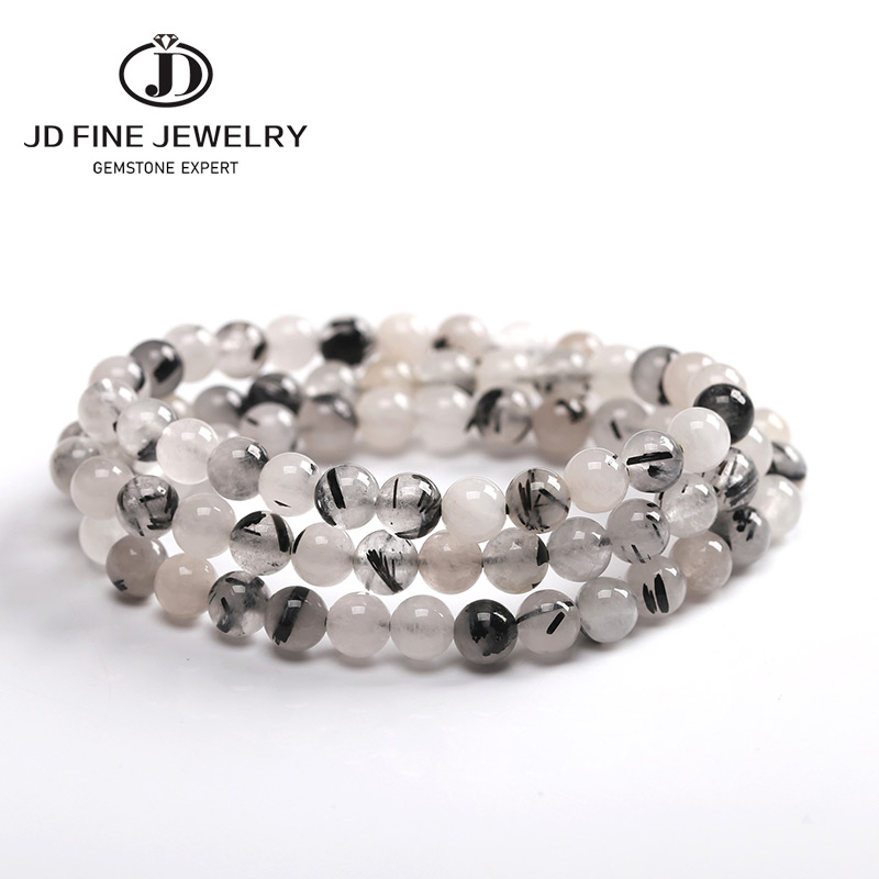 JD 7mm Genuine Natural Black Rutilated Quartz Bracelet 3 Laps For Women Men Gift Crsytal Round Beads Fashion Bracelet
JD 7mm Genuine Natural Black Rutilated Quartz Bracelet 3 Laps For Women Men Gift Crsytal Round Beads Fashion Bracelet