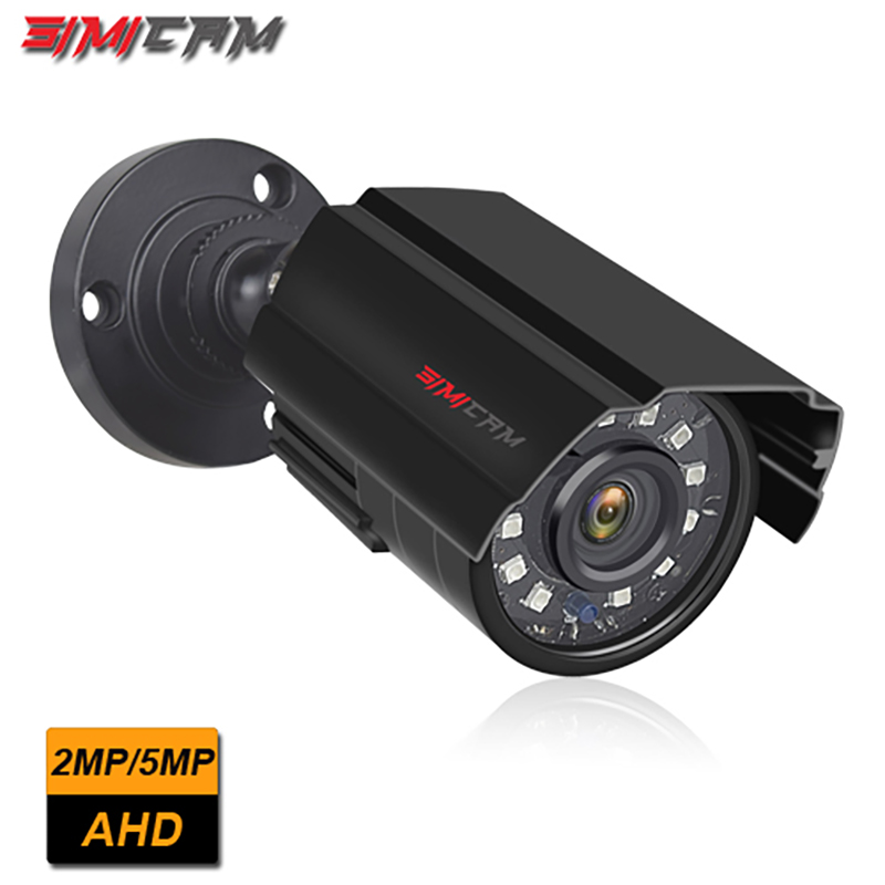 SIMICAM Security CCTV 5MP AHD Camera Outdoor Waterproof Cameras Day & Night Surveillance HD 3.6mm Lens IR CUT