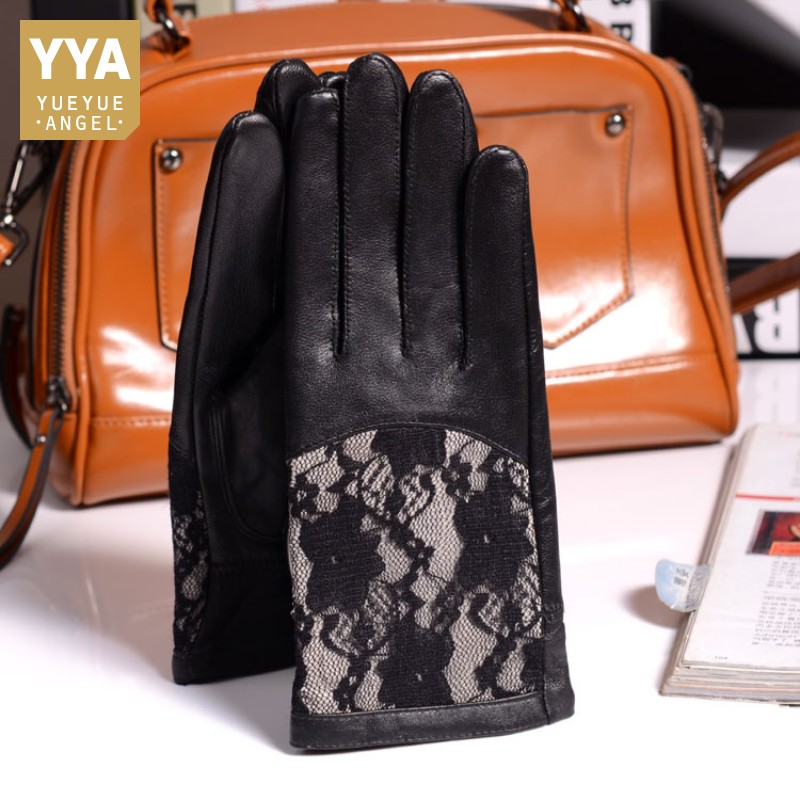 Elegant Womens Sheepskin Party Gloves Warm Winter Lace Ladies Gloves High Quality Genuine Leather Eldiven
Elegant Womens Sheepskin Party Gloves Warm Winter Lace Ladies Gloves High Quality Genuine Leather Eldiven