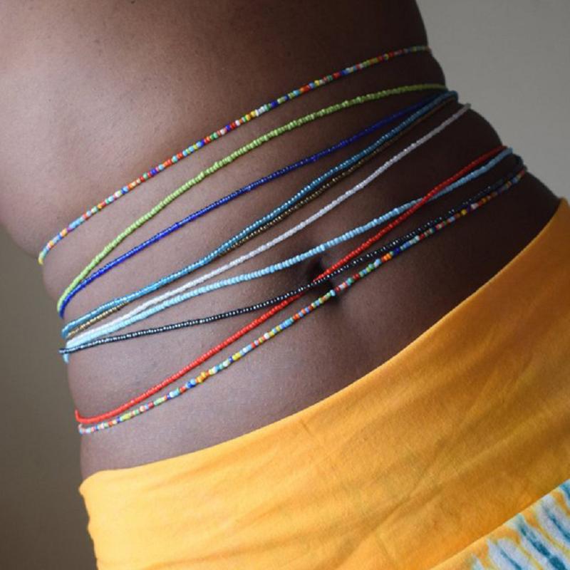 2PCS 2020 New Double Bead Belly Waist Chains Women Sexy Bikini Beach Body Chain Strand Charms Vintage Waistband Bohemia Jewelry, Black
2PCS 2020 New Double Bead Belly Waist Chains Women Sexy Bikini Beach Body Chain Strand Charms Vintage Waistband Bohemia Jewelry, Black