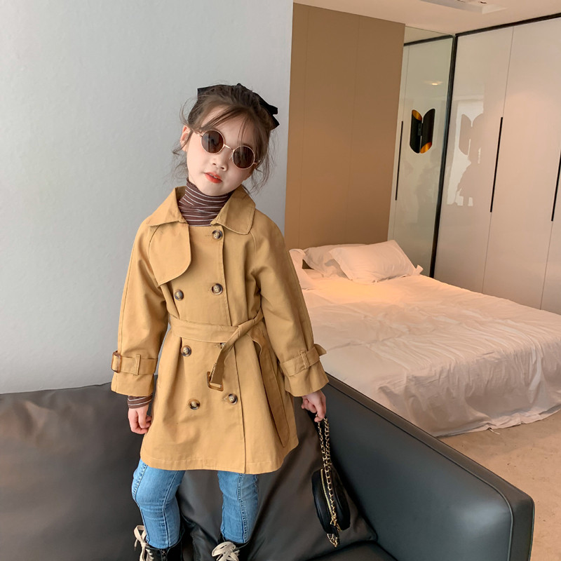 DFXD England Style Children Girl Trench Coat Fashion Long Khaki Double-breasted Belt Windbreaker Jackets Kids Girls Coats 2-8Yrs
DFXD England Style Children Girl Trench Coat Fashion Long Khaki Double-breasted Belt Windbreaker Jackets Kids Girls Coats 2-8Yrs