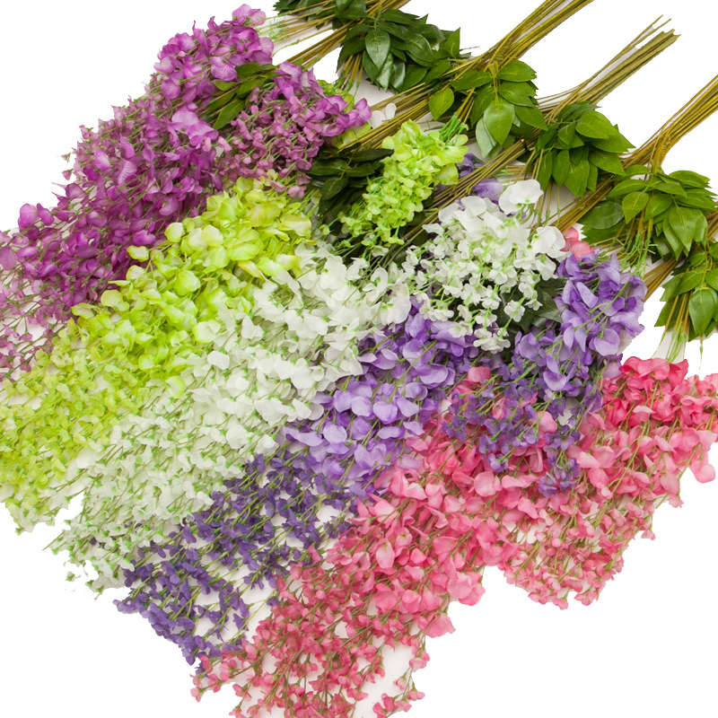 1pc Wisteria Artificial Flowers Vine Ivy Plant Fake Tree Garland Hanging Flower for Wedding Decor Hotel Home Decorations, As show
1pc Wisteria Artificial Flowers Vine Ivy Plant Fake Tree Garland Hanging Flower for Wedding Decor Hotel Home Decorations, As show