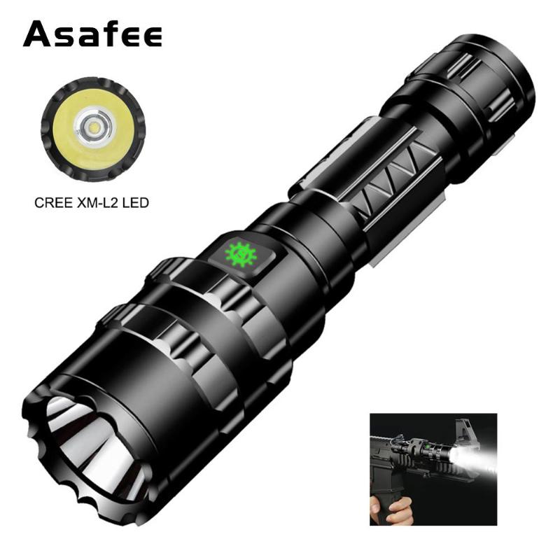 Flashlights Torches Asafee BC02 LED Tactical Ultra Bright USB Rechargeable Waterproof Scout Light Torch Hunting 5 Modes By 1*18650
Flashlights Torches Asafee BC02 LED Tactical Ultra Bright USB Rechargeable Waterproof Scout Light Torch Hunting 5 Modes By 1*18650