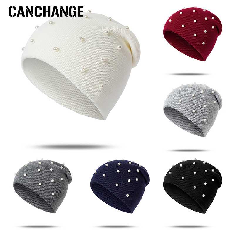 Fashion Full Pearls Hat Knitted Beanie Women's Winter Hats Warm Thicken Skullies Beanies Ladies Hats Solid Color gorras Wholesal, White
Fashion Full Pearls Hat Knitted Beanie Women's Winter Hats Warm Thicken Skullies Beanies Ladies Hats Solid Color gorras Wholesal, White
