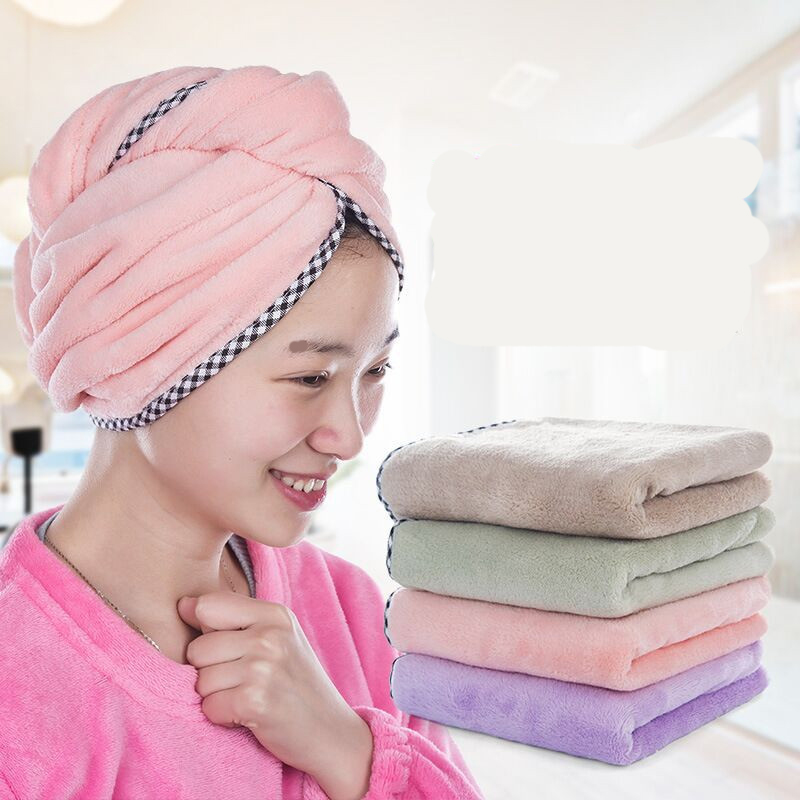 Towel Women Bathroom Super Absorbent Quick-drying Thicker Microfiber Bath Hair Dry Cap, Pink
Towel Women Bathroom Super Absorbent Quick-drying Thicker Microfiber Bath Hair Dry Cap, Pink