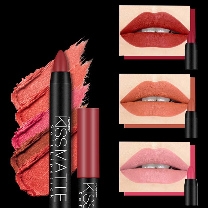 Rotatable lipstick pen matte crayons Matte Lipstick Ladies Beauty Makeup Waterproof Sexy Hydrating Long Lasting Lip
Rotatable lipstick pen matte crayons Matte Lipstick Ladies Beauty Makeup Waterproof Sexy Hydrating Long Lasting Lip