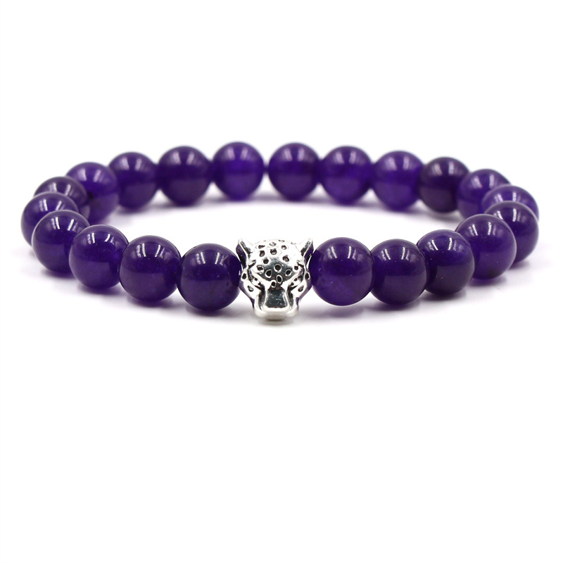 Fashion Personality Alloy Leopard Head Accessories Jewelry Women Men Classic Natural Tiger Eye Stone Elastic Beads Bracelet
Fashion Personality Alloy Leopard Head Accessories Jewelry Women Men Classic Natural Tiger Eye Stone Elastic Beads Bracelet