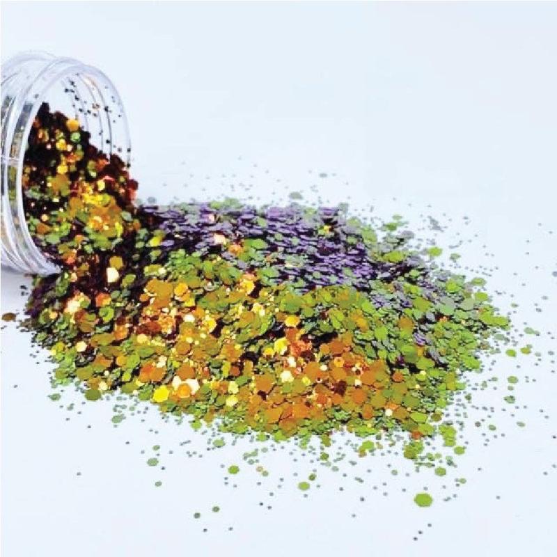 Nail Glitter (BSC7150) - Chunky Mix Color Shifting 2.7 Ounce In Resealable Bag(50G) Art | ,TY3445