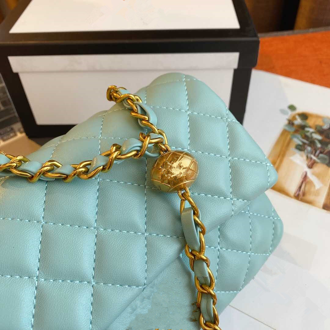 Designer- Spring and summer of one shoulder inclined shoulder bag ling plaid metal double chain bag contracted fashion design joker, Black
Designer- Spring and summer of one shoulder inclined shoulder bag ling plaid metal double chain bag contracted fashion design joker, Black