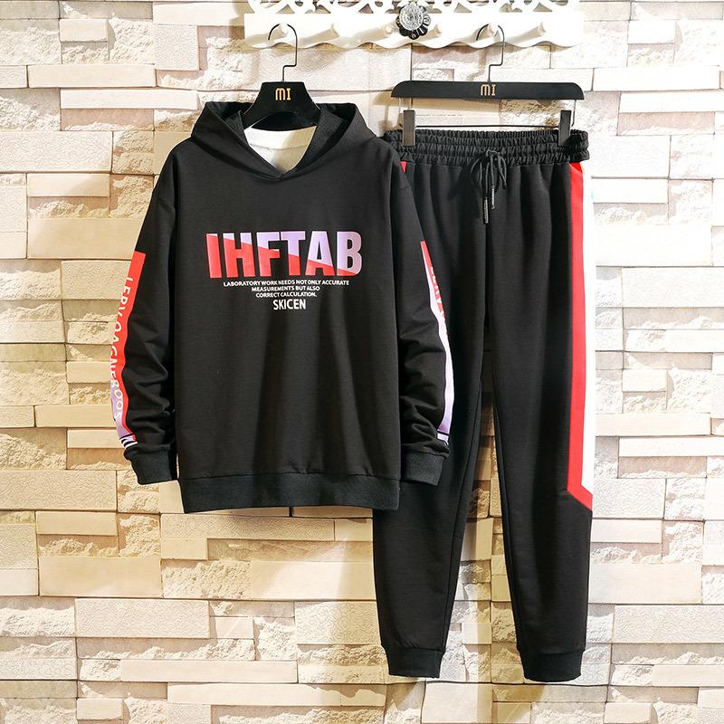 HIP HOP Men's TrackSuit Sportswear Black Sets 2020 Spring Autumn Casual Two Piece Fashion Clothes Hoodies+Sweatpant kg-22, D691 2
HIP HOP Men's TrackSuit Sportswear Black Sets 2020 Spring Autumn Casual Two Piece Fashion Clothes Hoodies+Sweatpant kg-22, D691 2