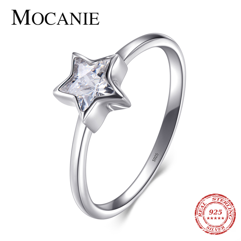 Mocanie Hight Quality 925 Sterling Silver Twinkling Zircon Cute Star Ring for Women Minimalist Ring Fine Jewelry Girlfriend Gift
Mocanie Hight Quality 925 Sterling Silver Twinkling Zircon Cute Star Ring for Women Minimalist Ring Fine Jewelry Girlfriend Gift