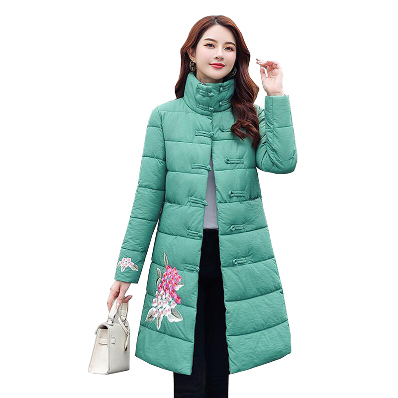 2020 New Winter Jacket Women Parka Coat National Wind Vintage Stand collar embroidered Cotton padded Jacket Thick Warm Long Coat, Black
2020 New Winter Jacket Women Parka Coat National Wind Vintage Stand collar embroidered Cotton padded Jacket Thick Warm Long Coat, Black