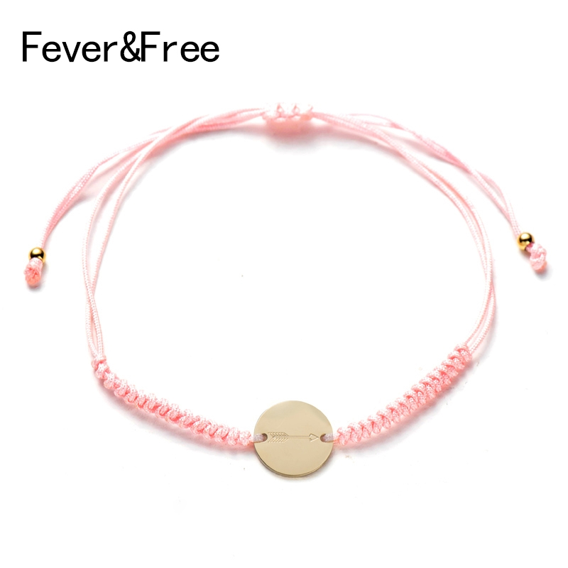 Fever&Free New Pulsera Trend Jewelry Lucky Pink Weave Rope Bracelets 4 Colors Handmade Thread Stainless Steel Tiny Round Bangles
Fever&Free New Pulsera Trend Jewelry Lucky Pink Weave Rope Bracelets 4 Colors Handmade Thread Stainless Steel Tiny Round Bangles