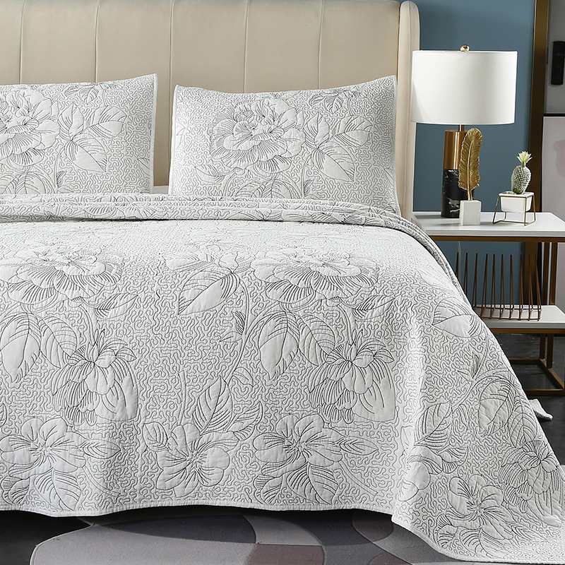 Comforters & Sets CHAUSUB Cotton Bedspreads Quilt Set 3PCS Embroidered Quilts Quilted Bed Cover 2 Shams Queen Size Coverlet Blanket On, White
Comforters & Sets CHAUSUB Cotton Bedspreads Quilt Set 3PCS Embroidered Quilts Quilted Bed Cover 2 Shams Queen Size Coverlet Blanket On, White