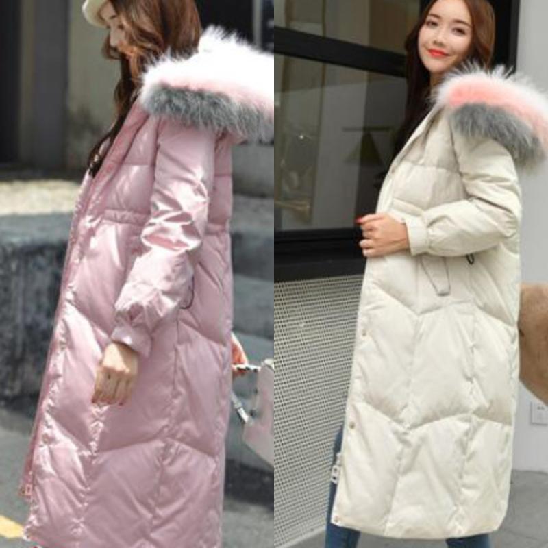 Women Winter Jacket Fashion White Duck Down Jacket Slim Hooded Warm Real fur collar Down Coat Long Outerwear Parka, Beige
Women Winter Jacket Fashion White Duck Down Jacket Slim Hooded Warm Real fur collar Down Coat Long Outerwear Parka, Beige