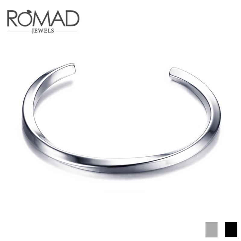 ROMAD Black Rose Gold 3 Color Bangle for Man Women Quality Stainless Steel Punk Bangle Bracelet Jewelry Valentine Gift R4
ROMAD Black Rose Gold 3 Color Bangle for Man Women Quality Stainless Steel Punk Bangle Bracelet Jewelry Valentine Gift R4