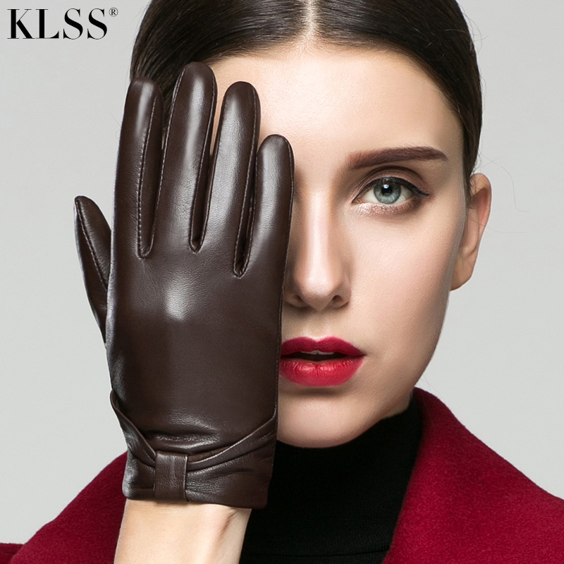 KLSS Brand Genuine Leather Women Gloves With Touchscreen Autumn Winter Plus Velvet Fashion Elegant Lady Goatskin Glove 202
KLSS Brand Genuine Leather Women Gloves With Touchscreen Autumn Winter Plus Velvet Fashion Elegant Lady Goatskin Glove 202
