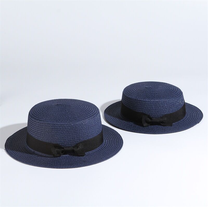 2020 simple Summer Parent-child Beach Hat Female Casual Panama Hat Lady Brand Women Flat brim Bowknot Straw cap girls Sun, Black
2020 simple Summer Parent-child Beach Hat Female Casual Panama Hat Lady Brand Women Flat brim Bowknot Straw cap girls Sun, Black
