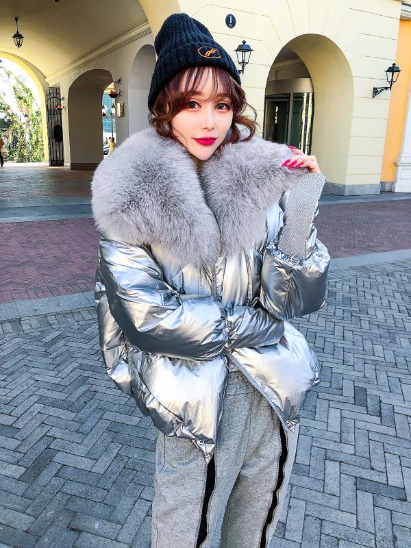 2020 New Winter Women Bright Surface Real Large Fur Collar Coat White Duck Down Jacket Female Outerwear Short Parkas S31, Tu pian se
2020 New Winter Women Bright Surface Real Large Fur Collar Coat White Duck Down Jacket Female Outerwear Short Parkas S31, Tu pian se