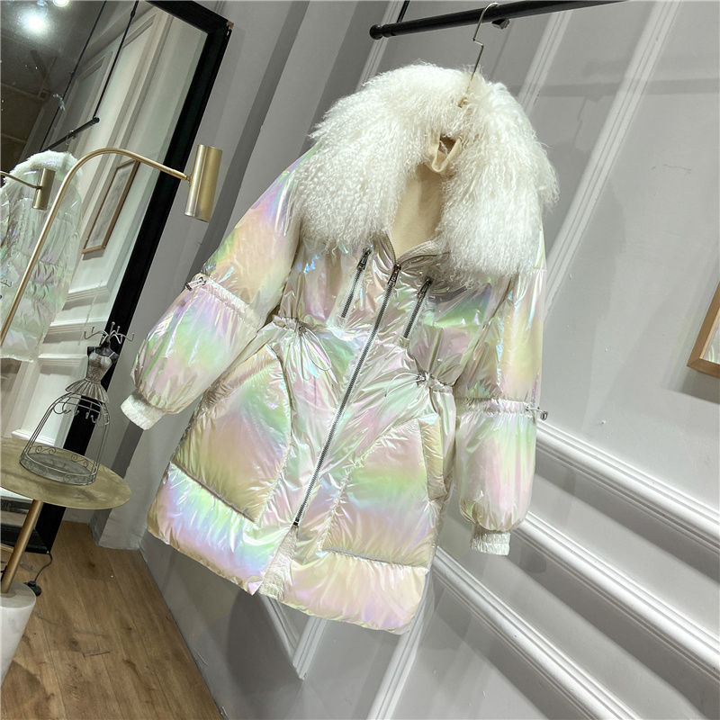 2020 New Winter Women Big Real Fur Collar Hooded White Duck Down Coats Long Parkas Female Elastic Waist Bright Color Jacket S195, Mibai
2020 New Winter Women Big Real Fur Collar Hooded White Duck Down Coats Long Parkas Female Elastic Waist Bright Color Jacket S195, Mibai