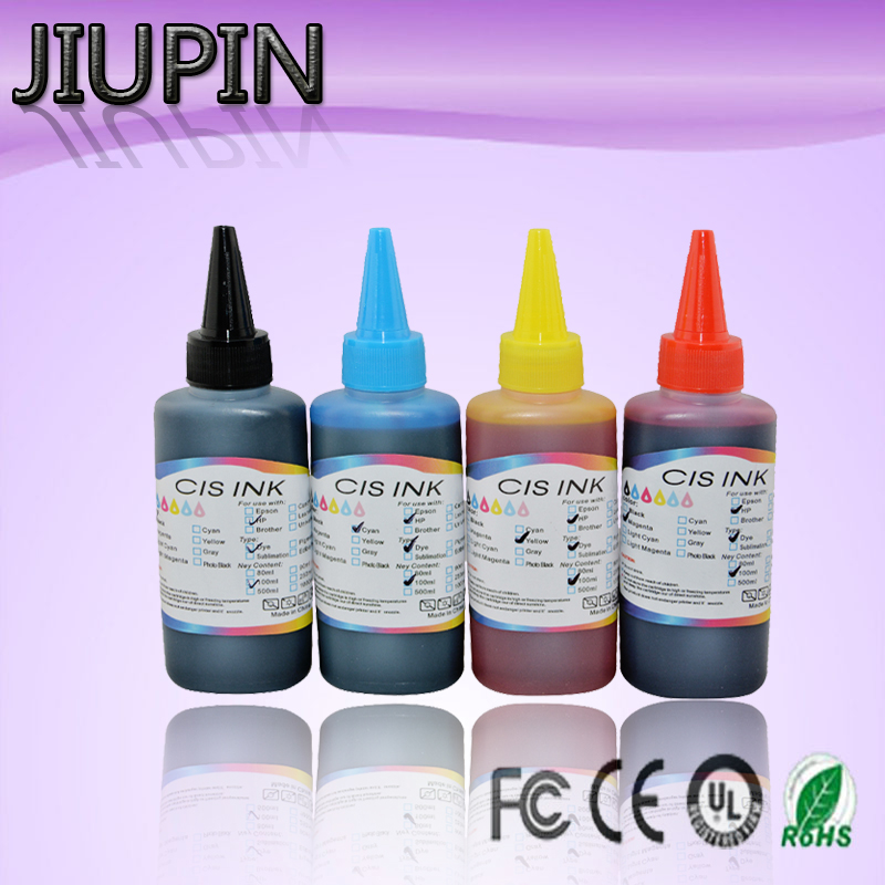 JIUPIN 4PK 100ml Dye ink refill ink universal for Canon for Brother Lexmark Leovo printer
JIUPIN 4PK 100ml Dye ink refill ink universal for Canon for Brother Lexmark Leovo printer