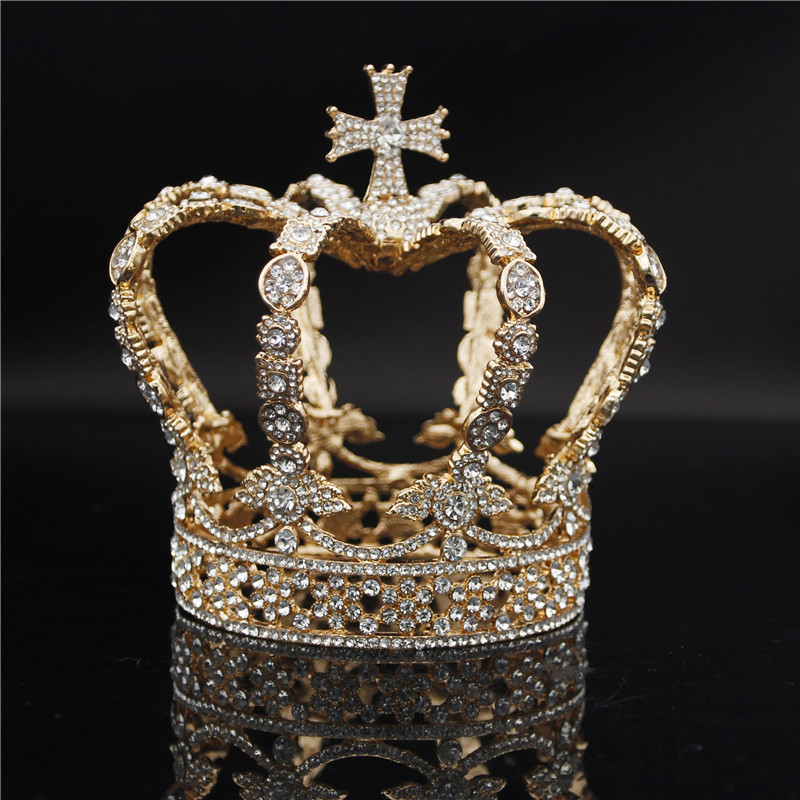 Fashion Cross Tiaras and Crowns Bridal Head Jewelry Royal Queen King Diadem Pageant Prom Hair Ornaments Bride Crown Male
Fashion Cross Tiaras and Crowns Bridal Head Jewelry Royal Queen King Diadem Pageant Prom Hair Ornaments Bride Crown Male