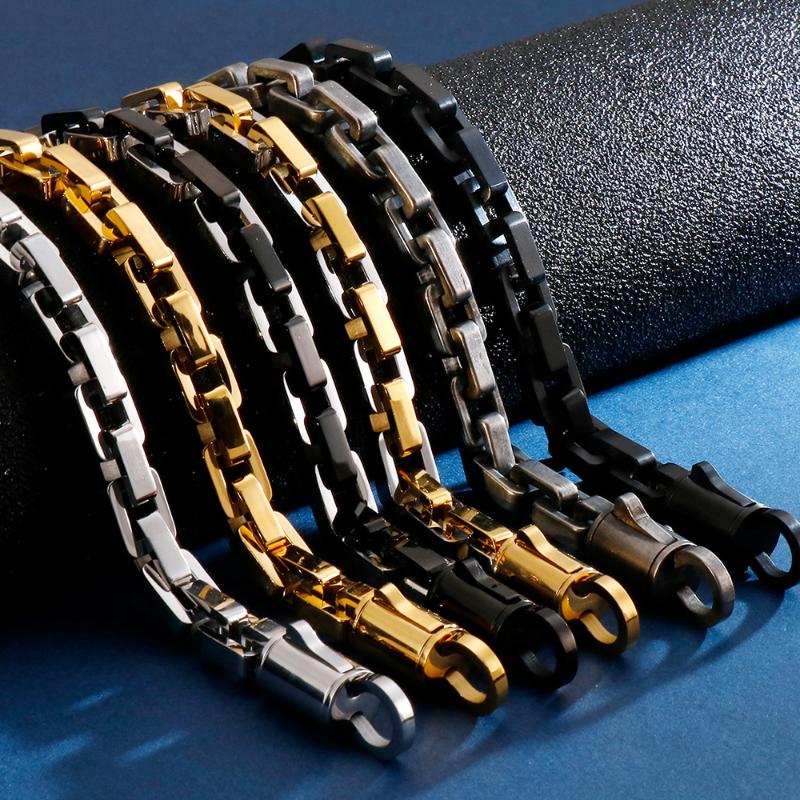Hiphop Chain Bracelet Men Metal Luxury Gold Black Stainless Steel Mens Friendship Bracelets Link 2020 Male Jewellery Accessories
Hiphop Chain Bracelet Men Metal Luxury Gold Black Stainless Steel Mens Friendship Bracelets Link 2020 Male Jewellery Accessories