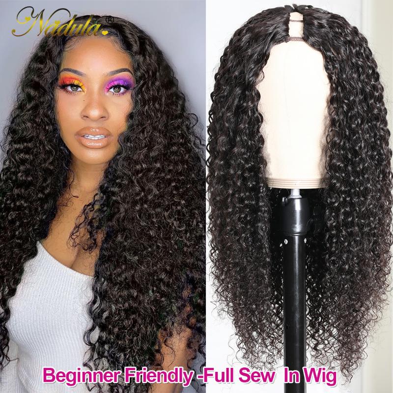 Nadula Curly Hair 3x1" U Part Wig Human Hair for Women U Part Wig Curly Virgin 150% Density Full Sew In Middle, As pic
Nadula Curly Hair 3x1" U Part Wig Human Hair for Women U Part Wig Curly Virgin 150% Density Full Sew In Middle, As pic