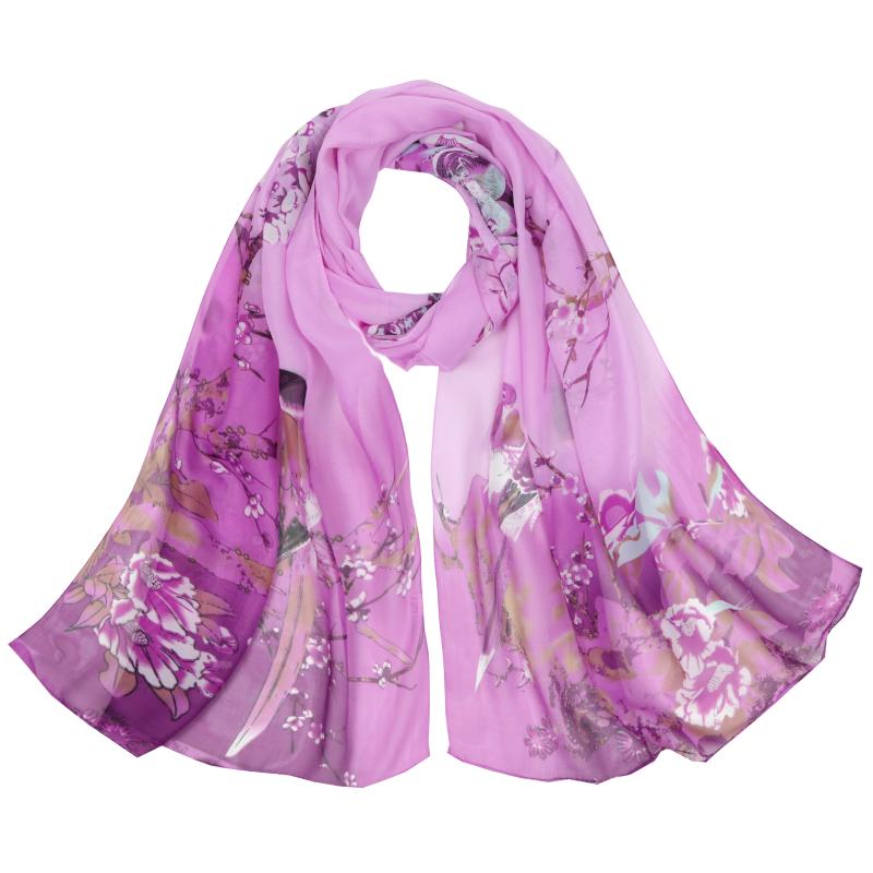 Spring and autumn hot-selling ladies chiffon silk scarf, peony flower magpie bird scarf Korean classic ladies scarf
Spring and autumn hot-selling ladies chiffon silk scarf, peony flower magpie bird scarf Korean classic ladies scarf
