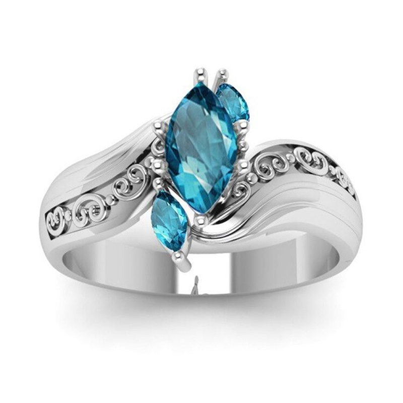 Wedding Party Engagement Women Promise Ring Classic Originality Retro Eye Blue White Zircon Rings For Female
Wedding Party Engagement Women Promise Ring Classic Originality Retro Eye Blue White Zircon Rings For Female