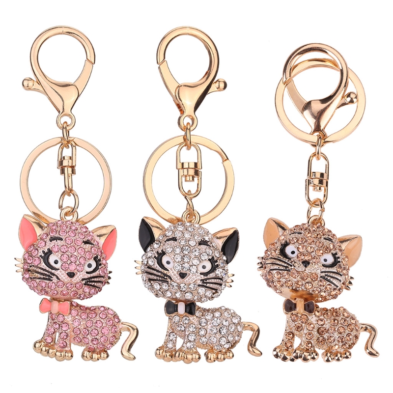 JAVRICK Lovely Cat Keychain Rhinestone Handbag Charm Pendant Car Key Chain Ring Gift
JAVRICK Lovely Cat Keychain Rhinestone Handbag Charm Pendant Car Key Chain Ring Gift