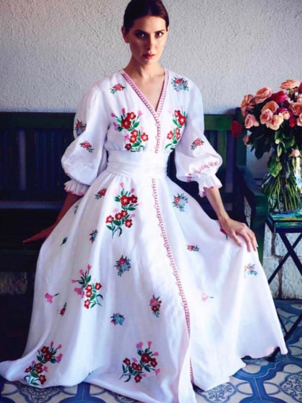 Floral Embroidered Midi Dress Women White Bohemian Chic Party Dresses Autumn Summer Clothes 2020 Boho Beach Party Vintage Dress
Floral Embroidered Midi Dress Women White Bohemian Chic Party Dresses Autumn Summer Clothes 2020 Boho Beach Party Vintage Dress