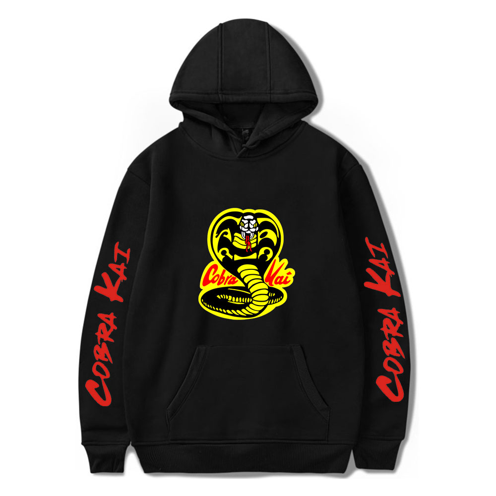 Black Hoodie COBRA KAI Hoodies Men Women Sweatshirts Harajuku Hip Hop Hooded COBRA KAI boys girls Casual Popular pullovers, 001
Black Hoodie COBRA KAI Hoodies Men Women Sweatshirts Harajuku Hip Hop Hooded COBRA KAI boys girls Casual Popular pullovers, 001