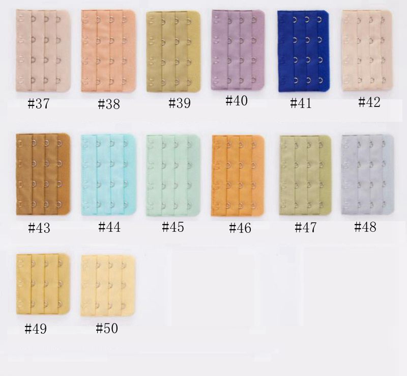 Ladies Bra Extenders Strap 3 Rows 4 Hooks Bra Strap Extender Adjustable Belt Buckle Women Bra Strap Intimates Accessories 50 Colors BT5924
