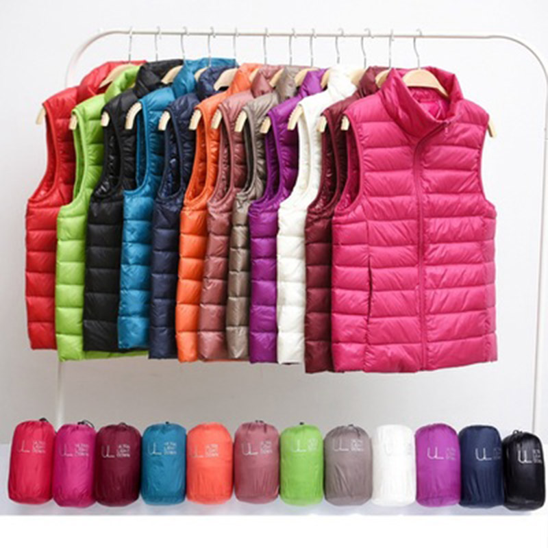 Women's Autumn Duck Down Warm Vest Sleeveless Stand Collar Portable Quilted Vests Female 2020 Winter Solid Casual Woman Jacket, Orange
Women's Autumn Duck Down Warm Vest Sleeveless Stand Collar Portable Quilted Vests Female 2020 Winter Solid Casual Woman Jacket, Orange