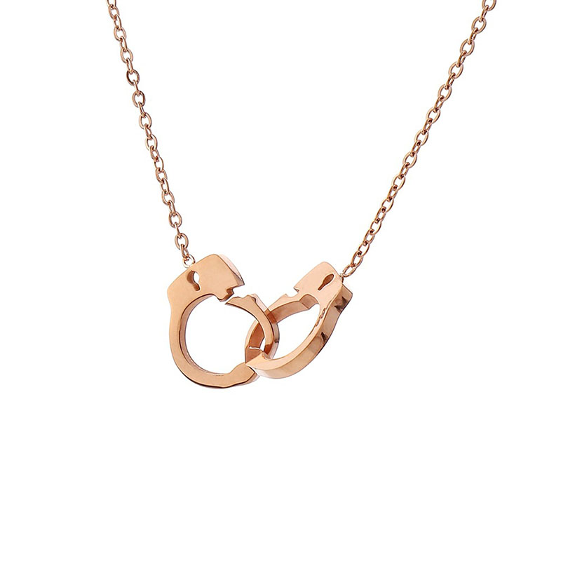 fashion simple stainless steel necklace small handcuffs pendant necklace women party gift jewelry
fashion simple stainless steel necklace small handcuffs pendant necklace women party gift jewelry