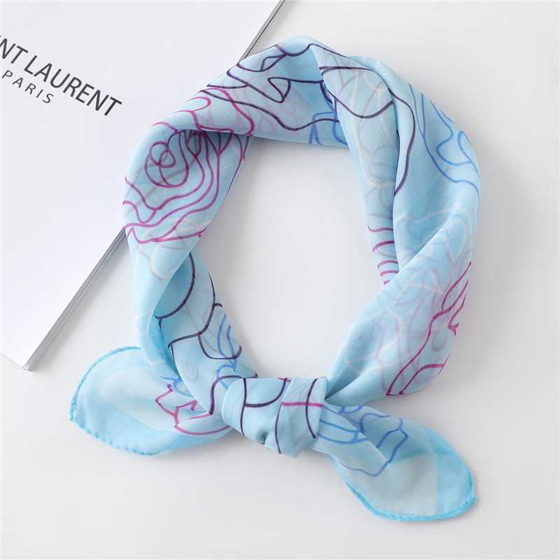New Square Neck Scarf for Lady Striped Print Chiffon Hair Band Foulard Women Neckerchief Soft Bandana Bag Tie Headband
New Square Neck Scarf for Lady Striped Print Chiffon Hair Band Foulard Women Neckerchief Soft Bandana Bag Tie Headband