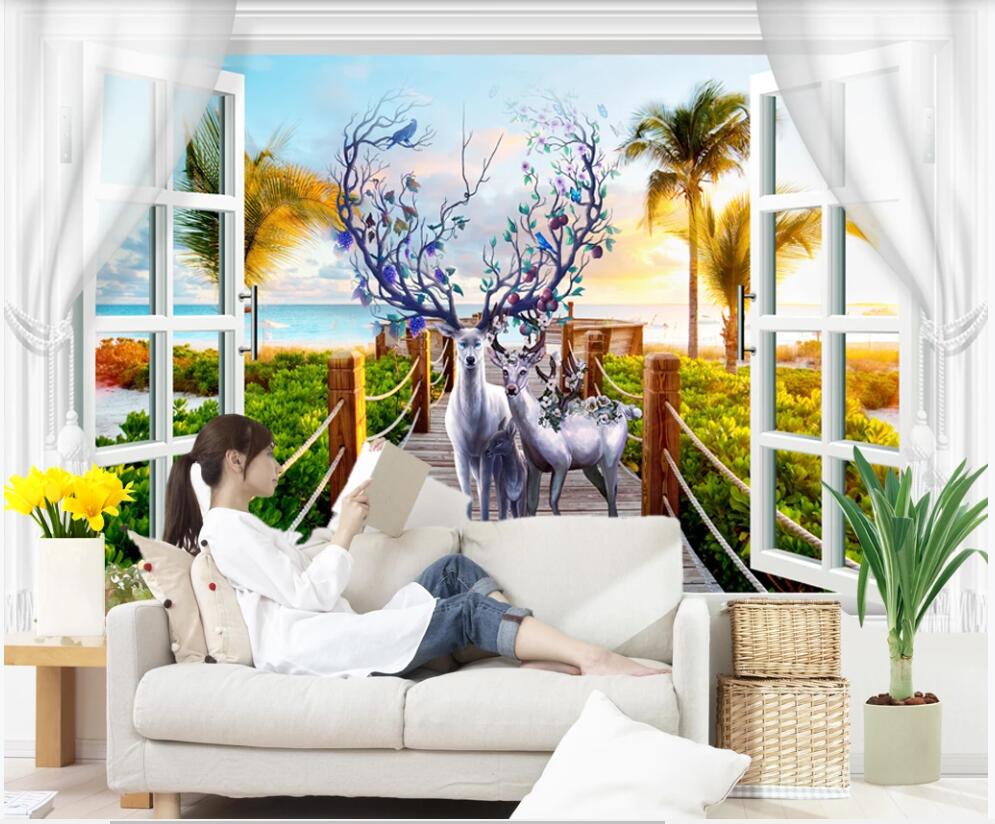 3d photo wallpaper custom mural on the wall Window sea view elk living room home decor 3d wall murals wallpaper for wall 3 d, Non-woven wallpaper
3d photo wallpaper custom mural on the wall Window sea view elk living room home decor 3d wall murals wallpaper for wall 3 d, Non-woven wallpaper