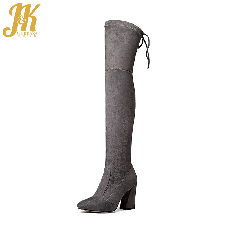 JK Latest Big Size 34-43 Sexy Flock Woman Over the Knee Boot Thick High Heel Lady Long Boot Fashion Female Shoes Women, Blue
JK Latest Big Size 34-43 Sexy Flock Woman Over the Knee Boot Thick High Heel Lady Long Boot Fashion Female Shoes Women, Blue