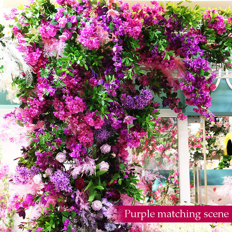 Artificial flowers fake plants leaves DIY wedding decoration backdrop home decoration accessories Purple-colored
Artificial flowers fake plants leaves DIY wedding decoration backdrop home decoration accessories Purple-colored