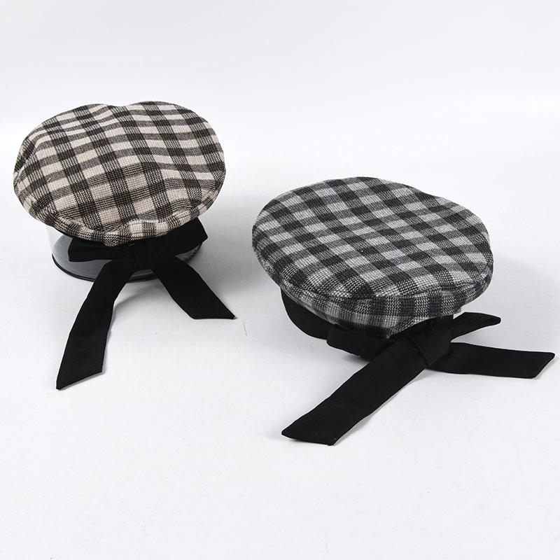 Berets Women Plaid Print Beret Hat Female Retro Bow-tie Cotton Painter Hats Ladies Spring Hats, Black
Berets Women Plaid Print Beret Hat Female Retro Bow-tie Cotton Painter Hats Ladies Spring Hats, Black
