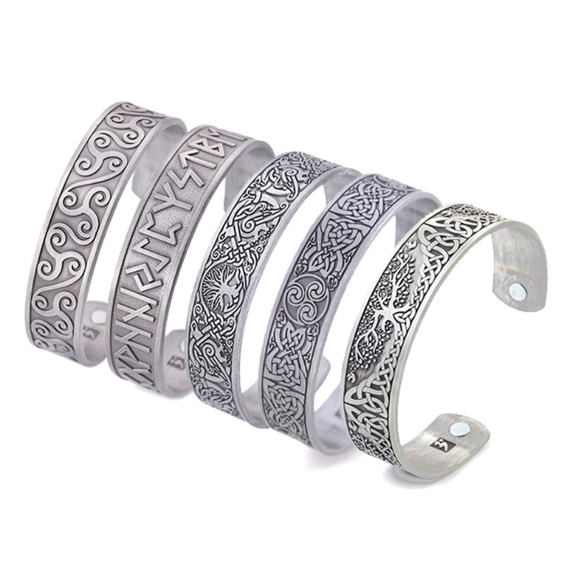 Teamer Vintage Viking Bangles Women Men Magnetic Wicca Supernatural Jewelry Tree of Life Runes Celtics Knot Amulet, Black
Teamer Vintage Viking Bangles Women Men Magnetic Wicca Supernatural Jewelry Tree of Life Runes Celtics Knot Amulet, Black
