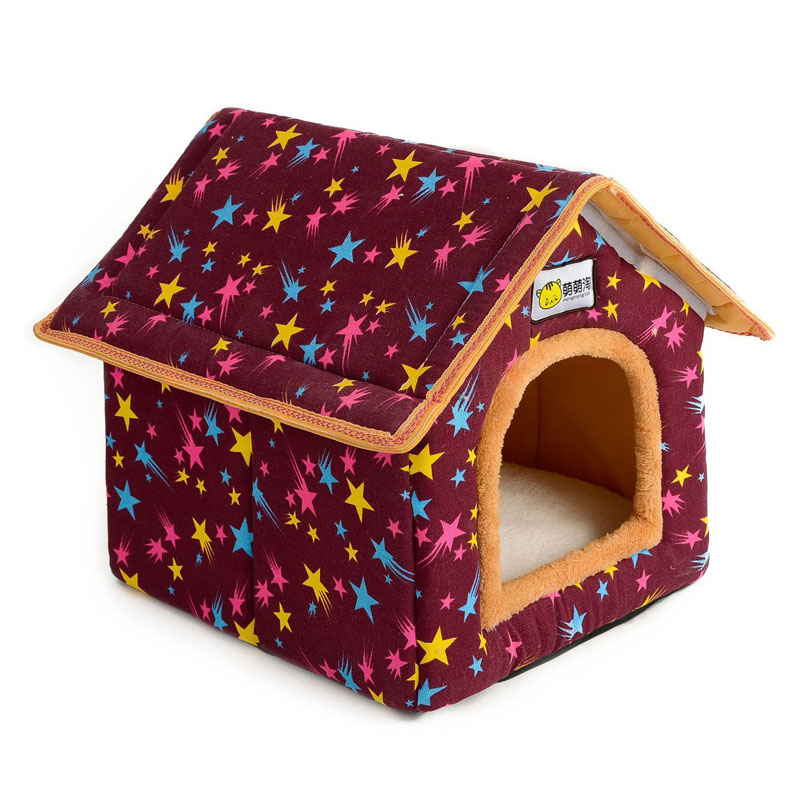 Pet Dog Cat House Tent Kennel Doggy Winter Warm Bed Cave Fit Small Cats Dogs Bed dog pet kennel cat winter warm house