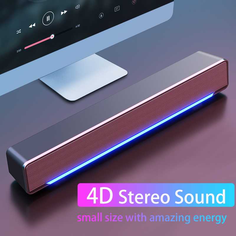 Bass Speaker USB Wired Powerful Computer Speaker Bar Stereo Subwoofer Surround Sound Box For PC Laptop Phone Tablet MP3 MP4
Bass Speaker USB Wired Powerful Computer Speaker Bar Stereo Subwoofer Surround Sound Box For PC Laptop Phone Tablet MP3 MP4