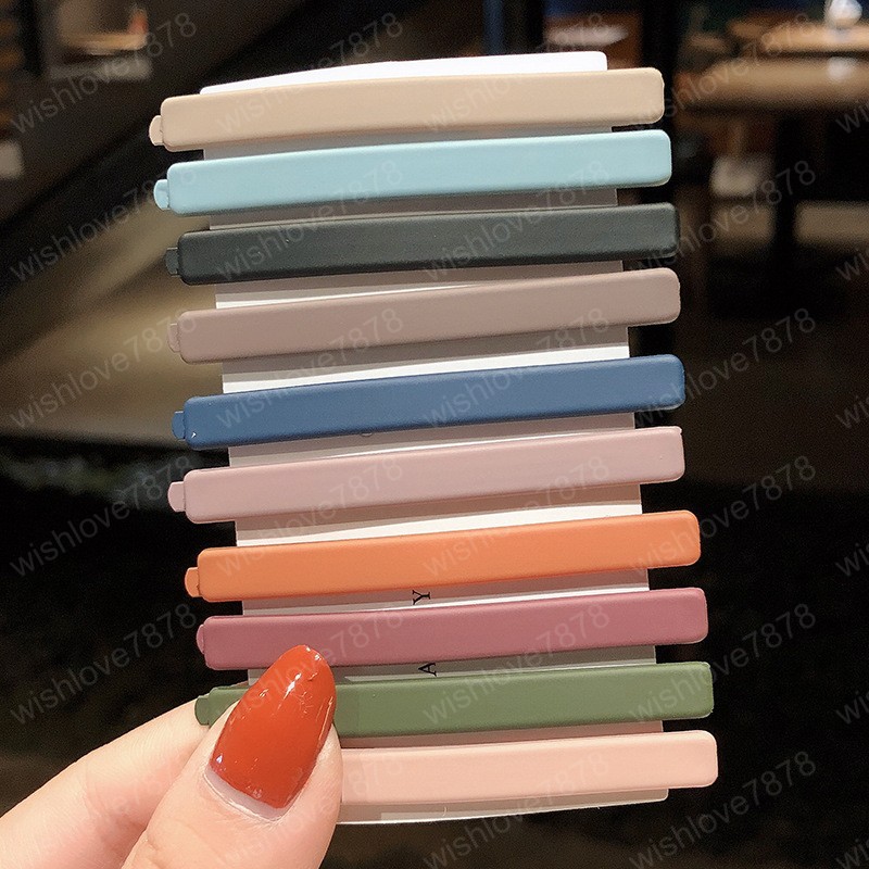 10Pcs/set Solid Colors Hair Clips Hairpins Matte Barrettes Headbands Women Hair Accessories Fashion BB Clips Headwear
10Pcs/set Solid Colors Hair Clips Hairpins Matte Barrettes Headbands Women Hair Accessories Fashion BB Clips Headwear