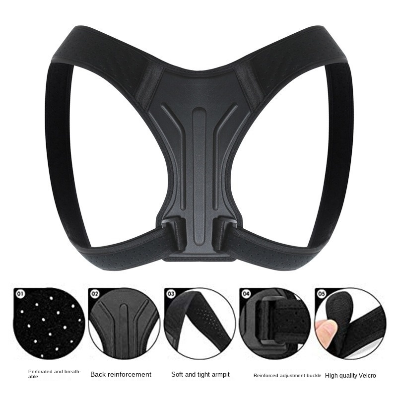Back Support Anti-hunchback Correction Belt Customized Sitting Posture Restraint Men And Women Breathable Strap, Black
Back Support Anti-hunchback Correction Belt Customized Sitting Posture Restraint Men And Women Breathable Strap, Black