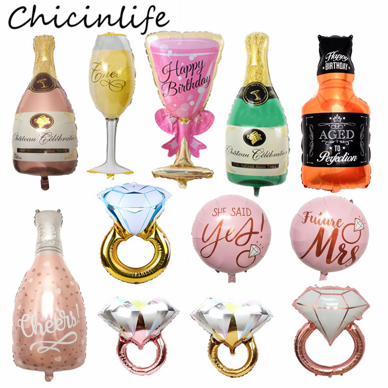 Chicinlife Diamond Ring/Beer Cup Foil Balloon Birthday Party Decoration Adults Bridal Shower Wedding Bachelorette Party Supplies
Chicinlife Diamond Ring/Beer Cup Foil Balloon Birthday Party Decoration Adults Bridal Shower Wedding Bachelorette Party Supplies
